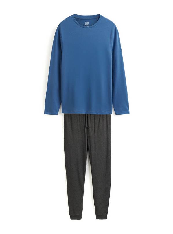 Blue Two Tone Pyjama Set XXL