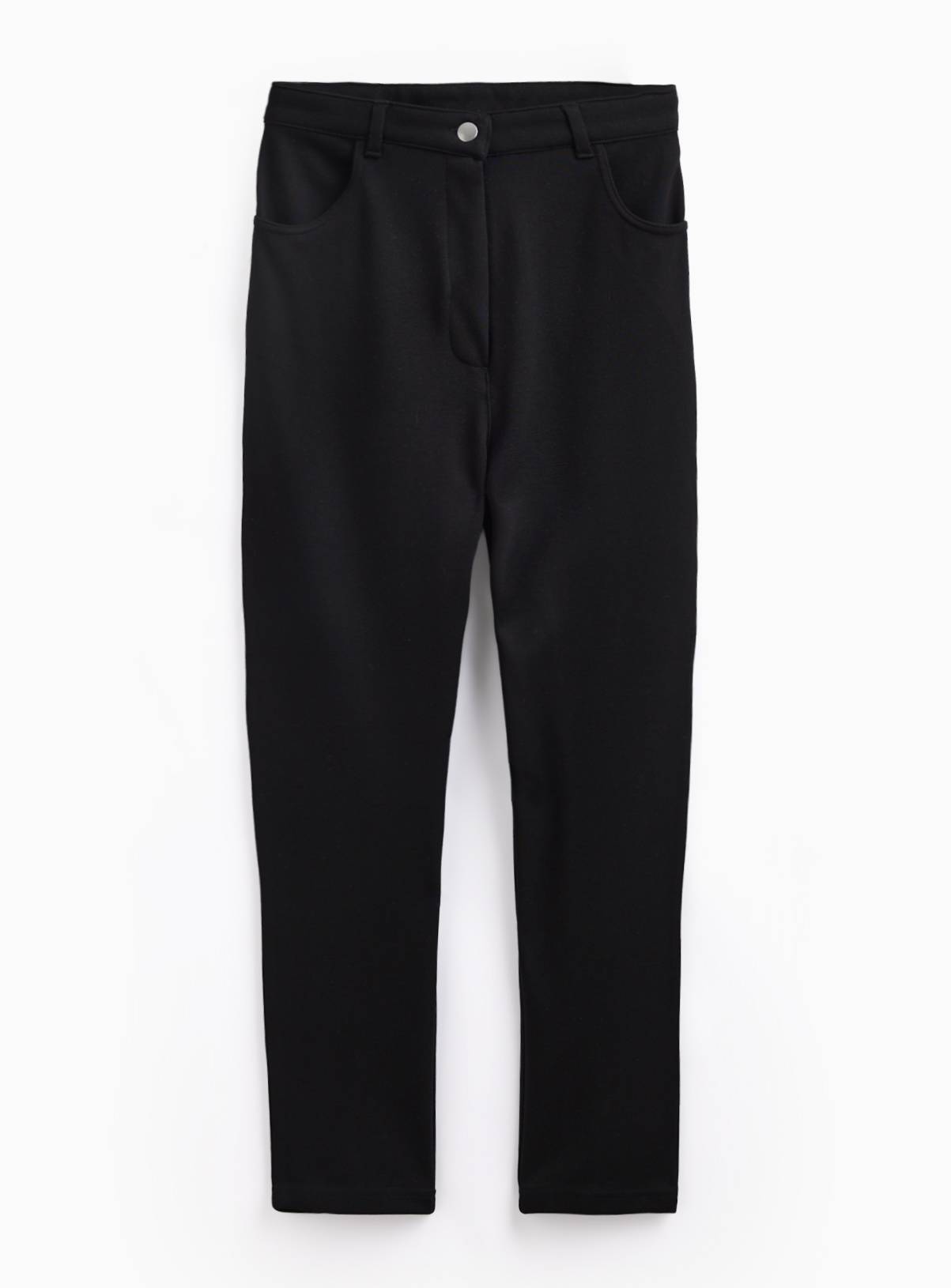 Black Denim Style Slim Fit Trousers 11 years - Image 1