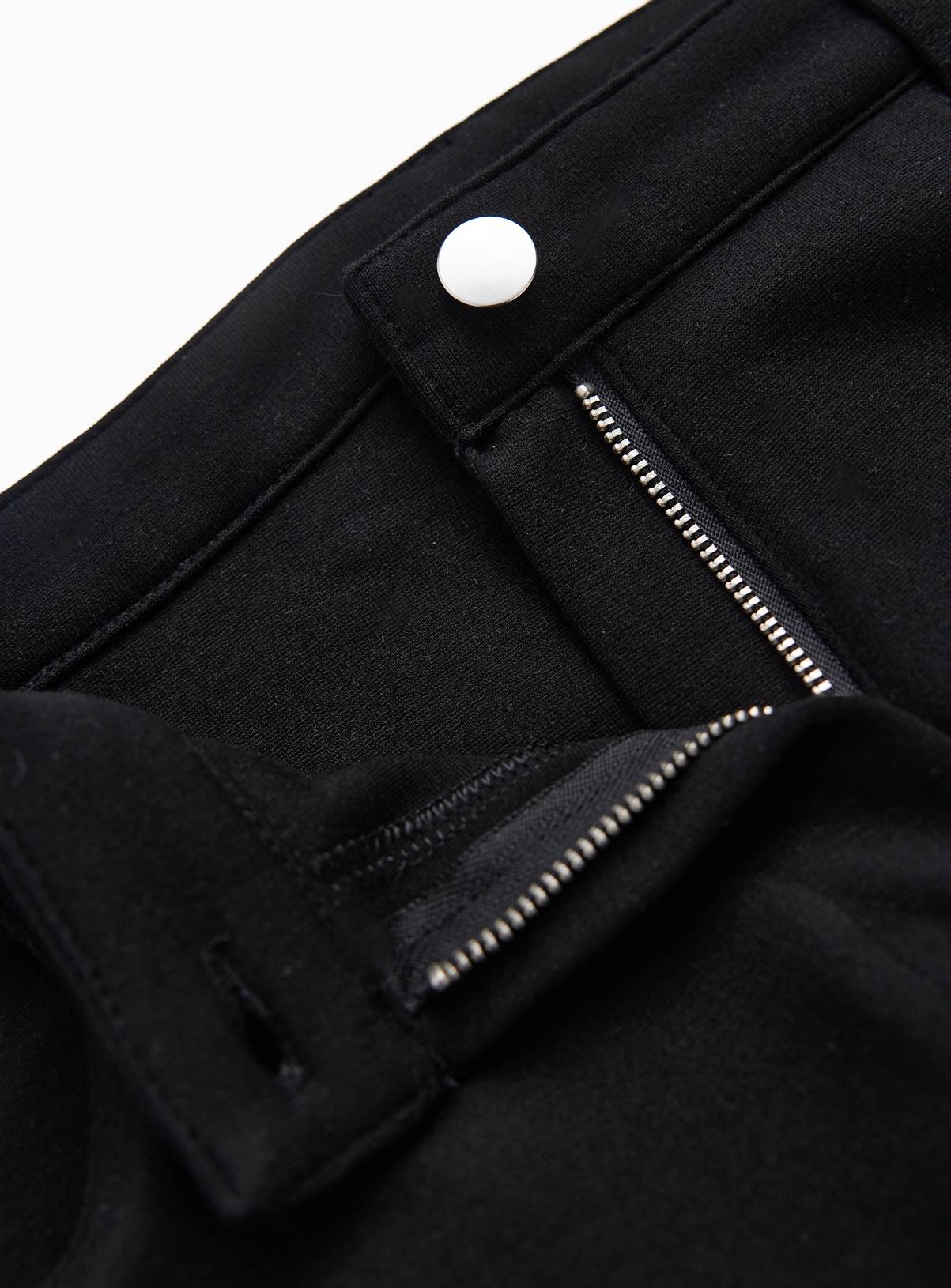 Black Denim Style Slim Fit Trousers 11 years - Image 2