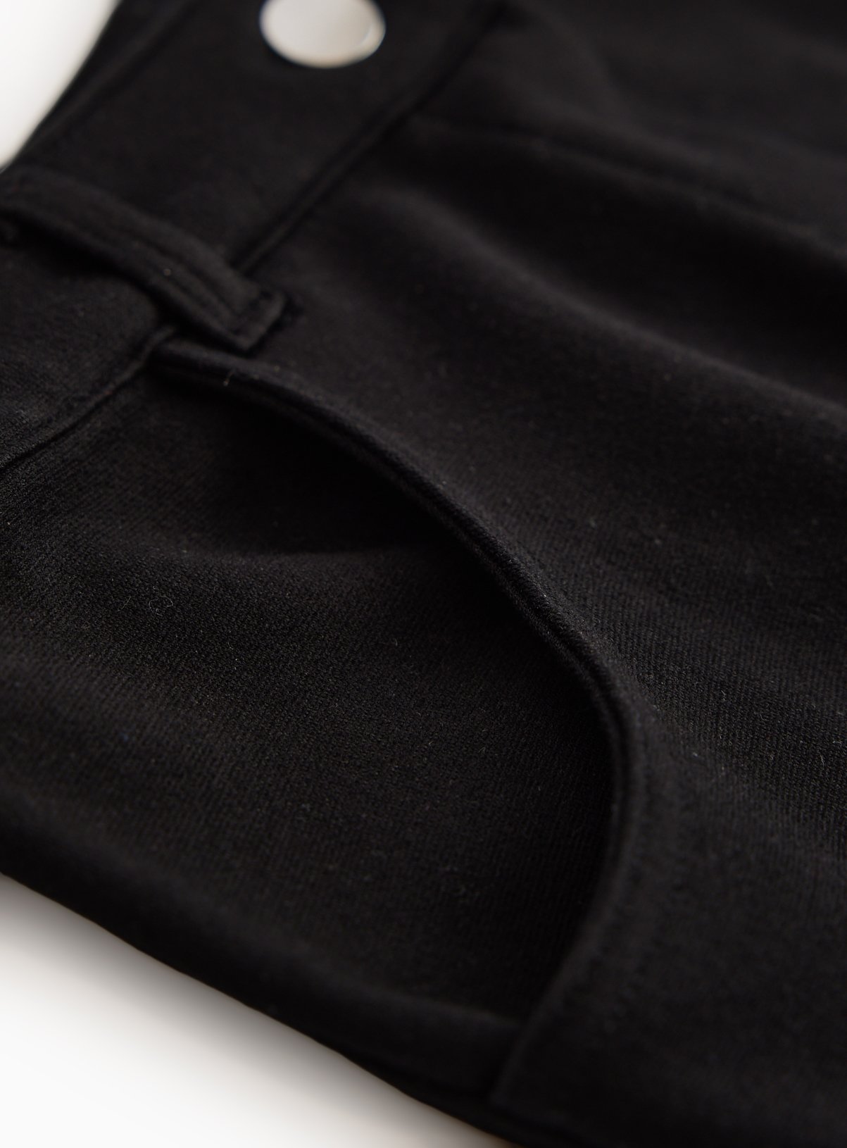Black Denim Style Slim Fit Trousers 11 years - Image 4 thumbnail