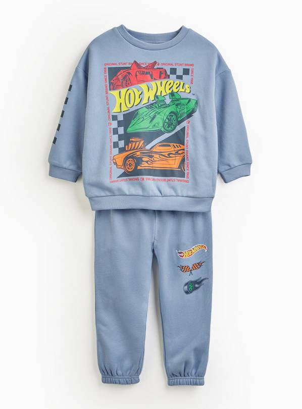 Blue Hot Wheels Sweatshirt & Joggers Set 5-6 years