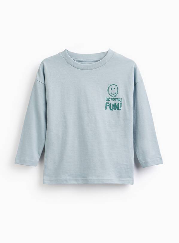 Blue Unstoppable Fun Graphic Long Sleeve Tee 3-4 years