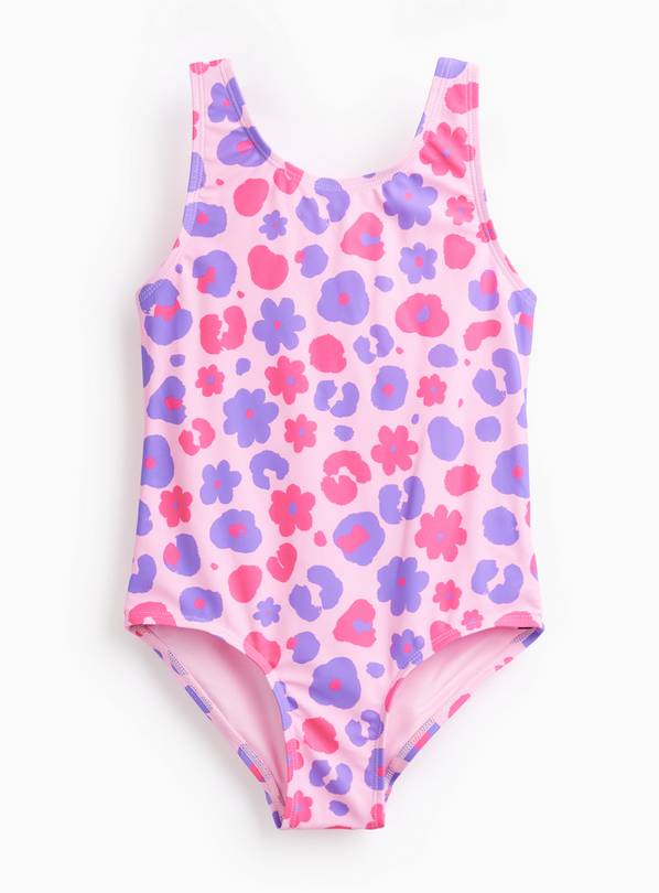 Pink Floral Swimsuit 8-9 years