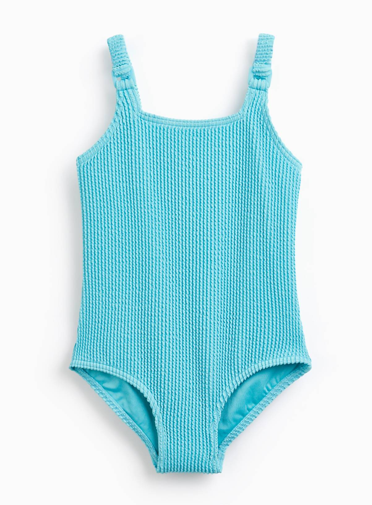 Mini Me Turquoise Square Neck Swimsuit 5-6 years - Image 1