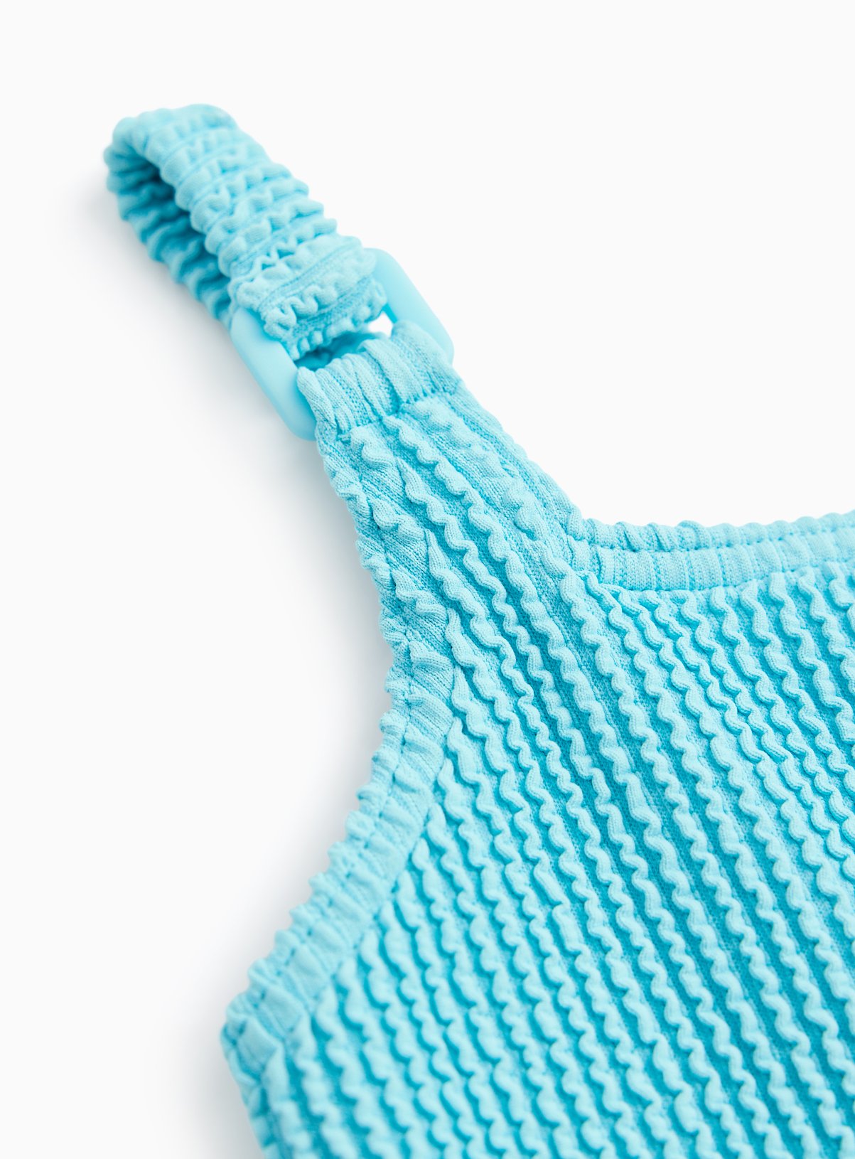 Mini Me Turquoise Square Neck Swimsuit 5-6 years - Image 2 thumbnail