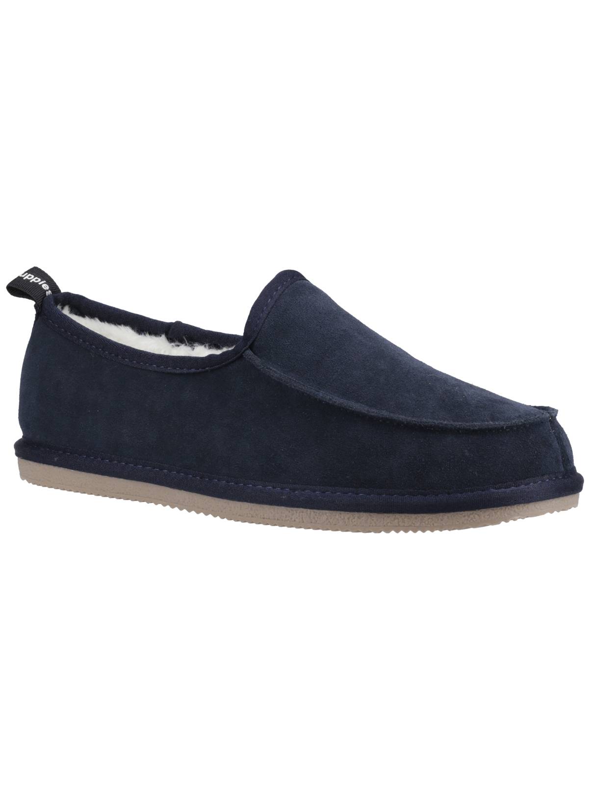 HUSH PUPPIES Charles Suede Slippers Navy 11 - Image 1