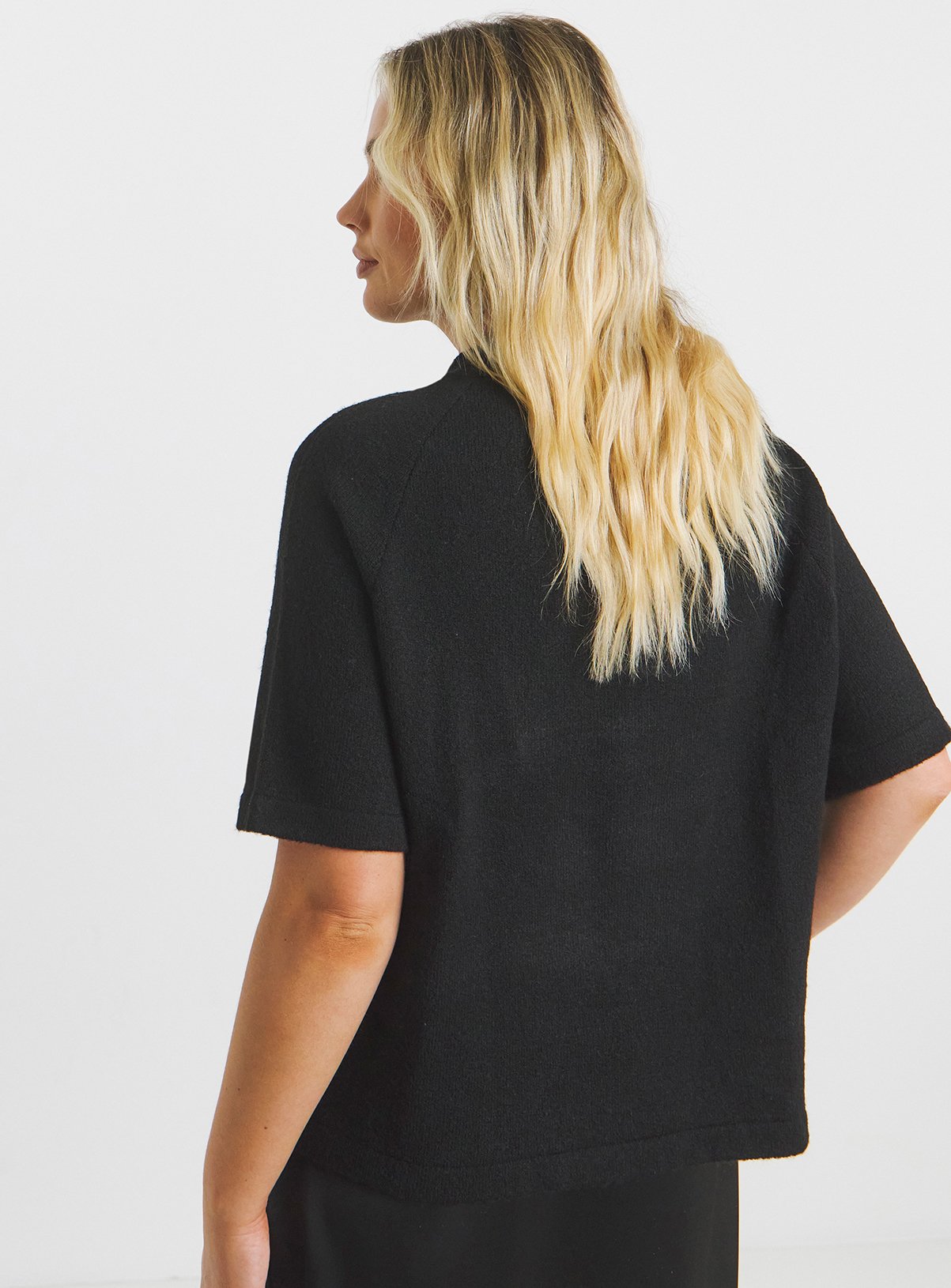 SIMPLY BE Bow Short Sleeve Jumper 32-34 - Image 2 thumbnail