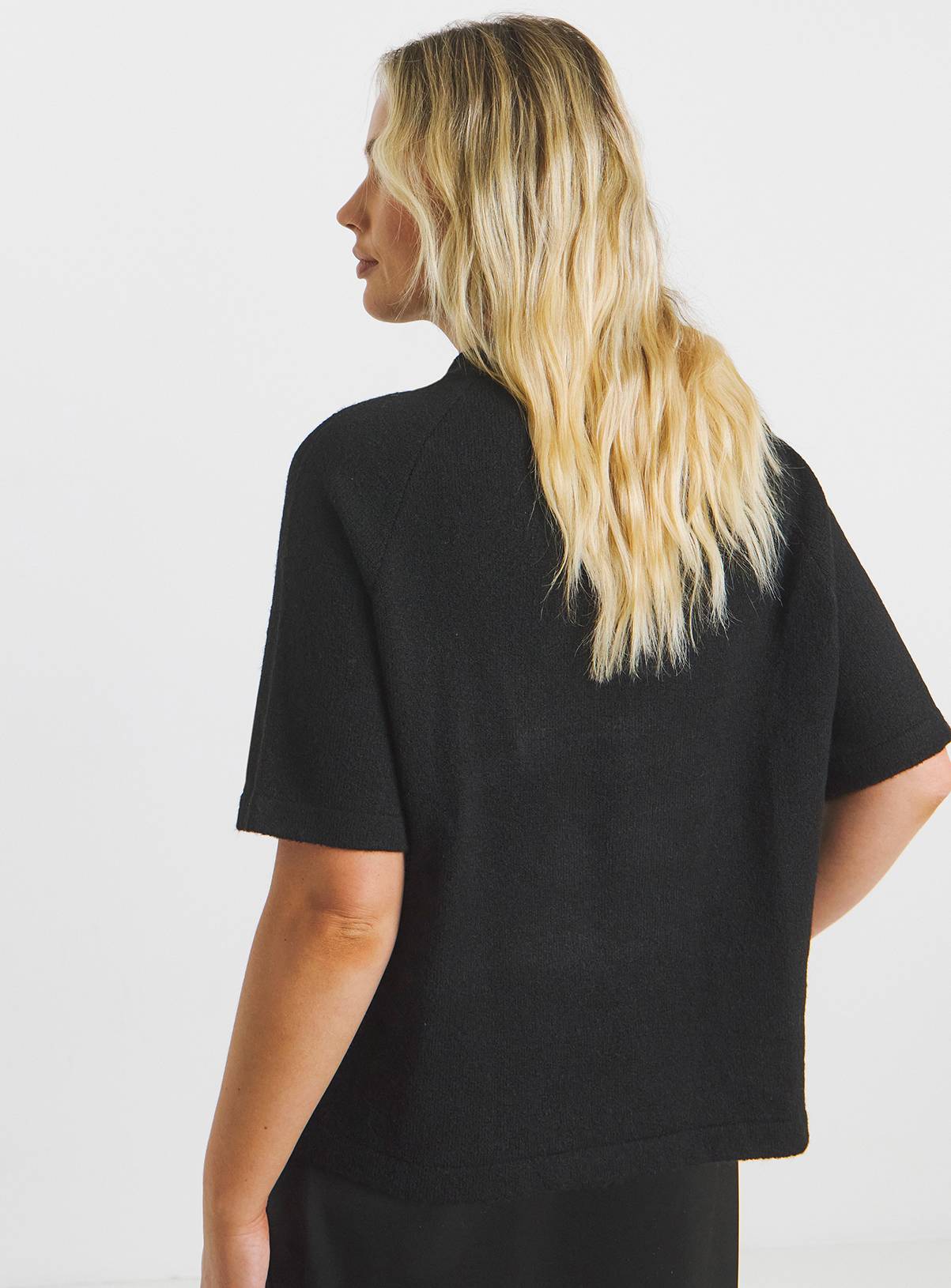 SIMPLY BE Bow Short Sleeve Jumper 32-34 - Image 2