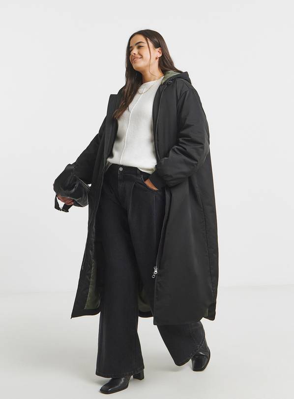 SIMPLY BE Hooded Longline Bomber 30