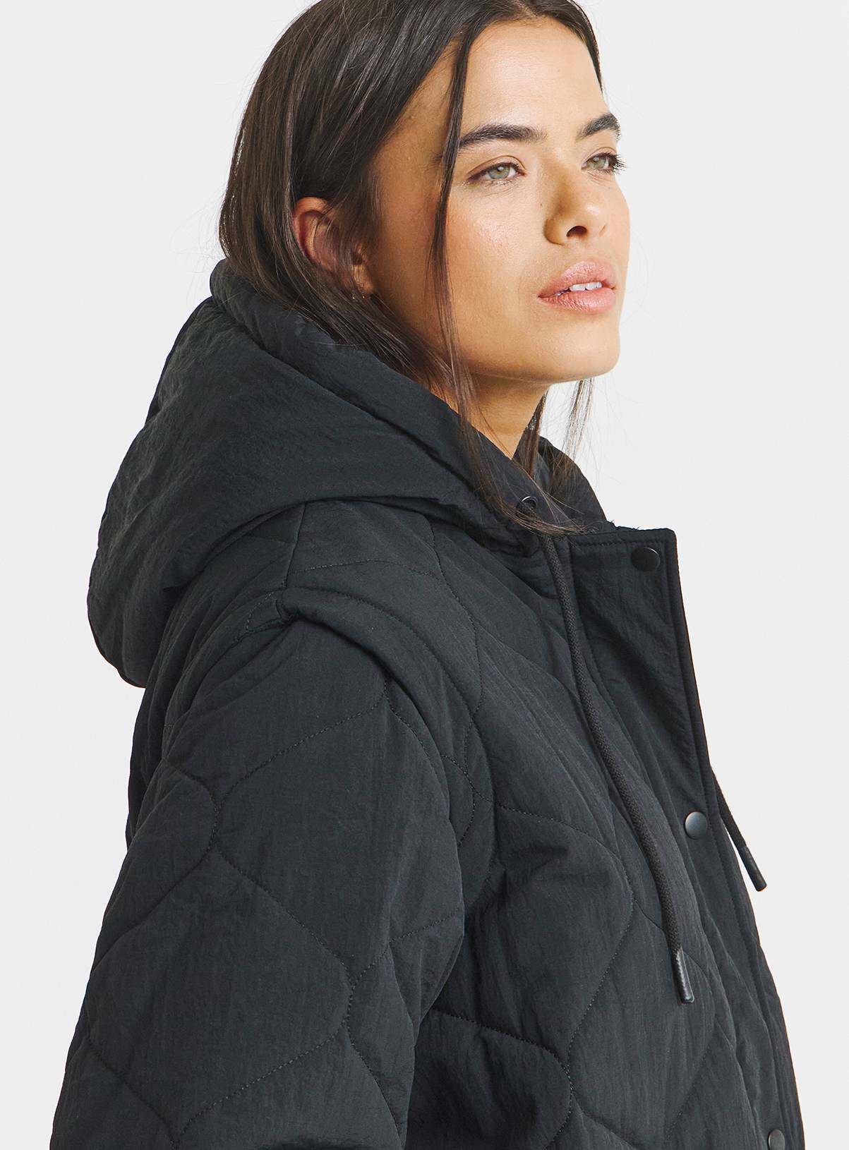SIMPLY BE Onion Hybrid Quilted Coat 16 - Image 4