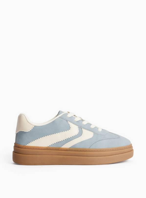 Blue Chunky Flatform Trainers 3
