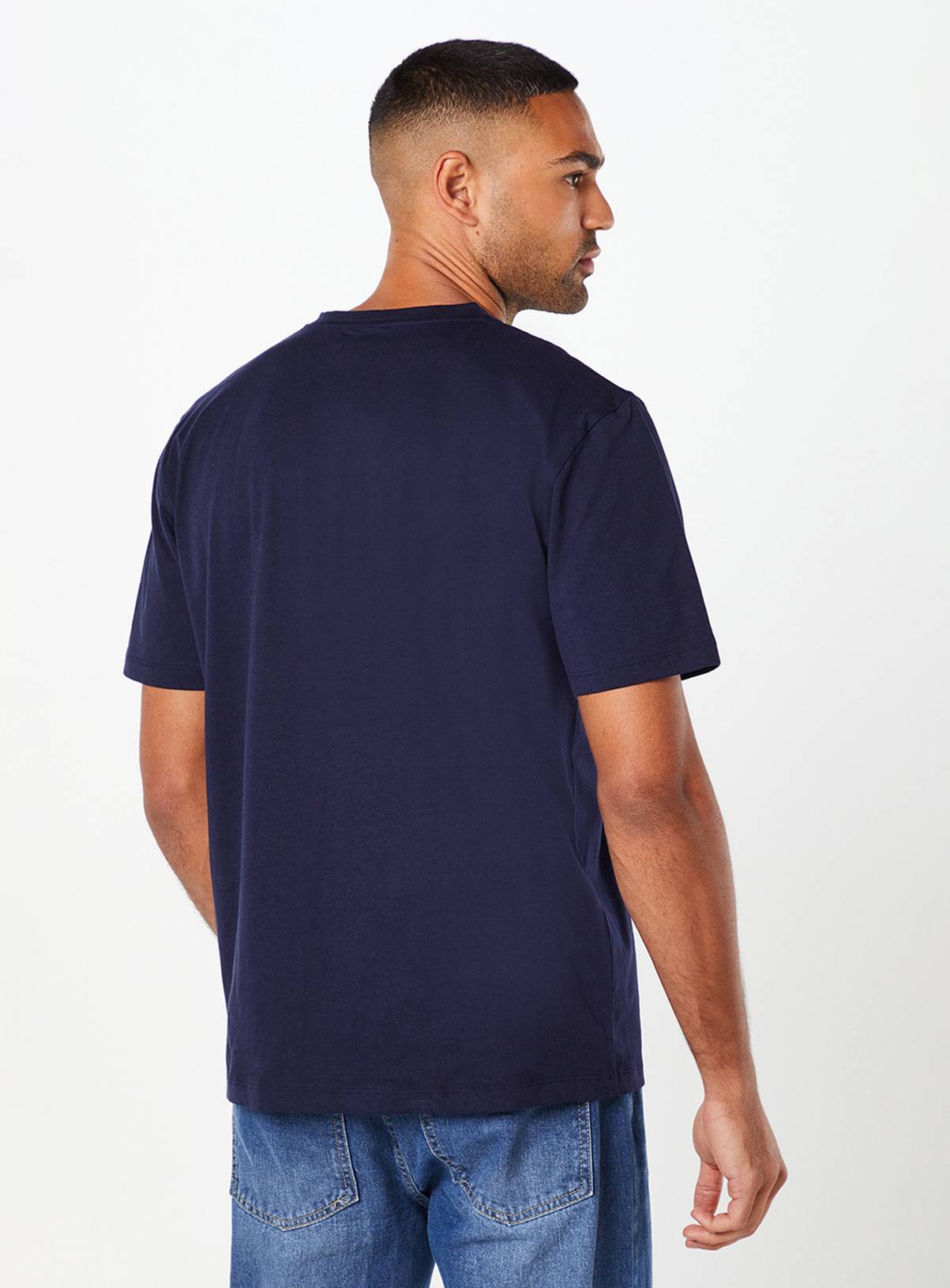 BURTON Navy Grandad Neck T Shirt S - Image 3