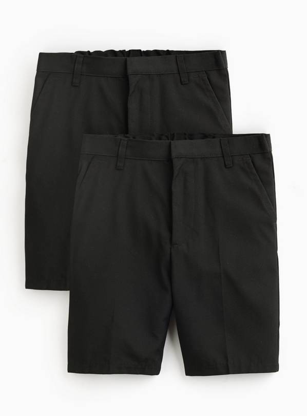 2 Pack Black Slim Fit Classic Shorts 6 years