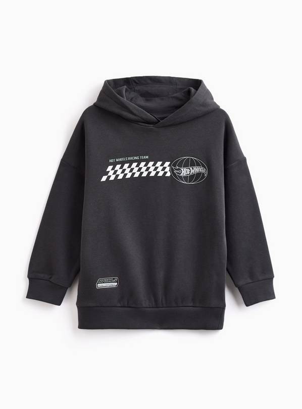 Black Hot Wheels Graphic Hoodie 5 years