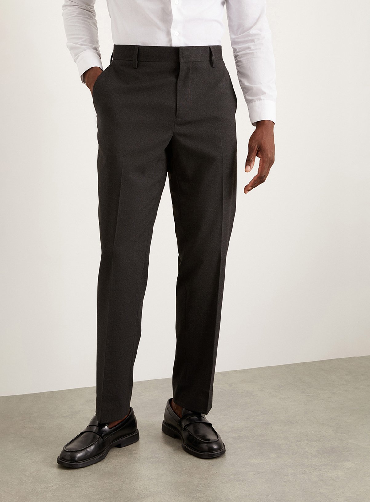 BURTON Charcoal Tailored Fit Essential Suit Trousers 32R - Image 2 thumbnail