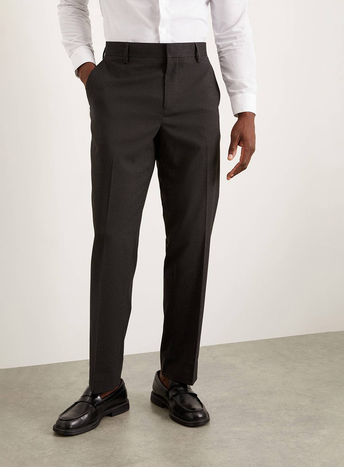 BURTON Charcoal Tailored Fit Essential Suit Trousers 32R - Image 2