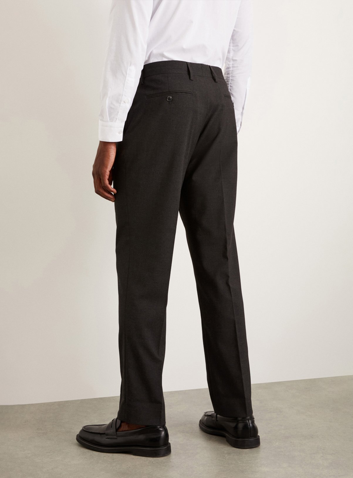 BURTON Charcoal Tailored Fit Essential Suit Trousers 32R - Image 3 thumbnail