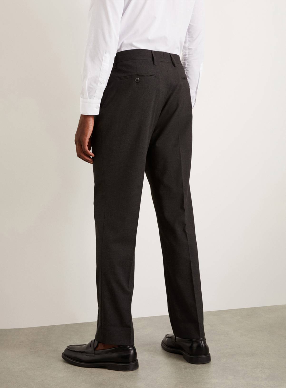 BURTON Charcoal Tailored Fit Essential Suit Trousers 32R - Image 3