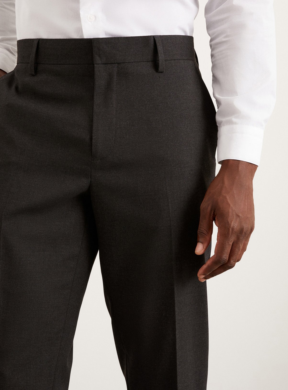 BURTON Charcoal Tailored Fit Essential Suit Trousers 32R - Image 4 thumbnail