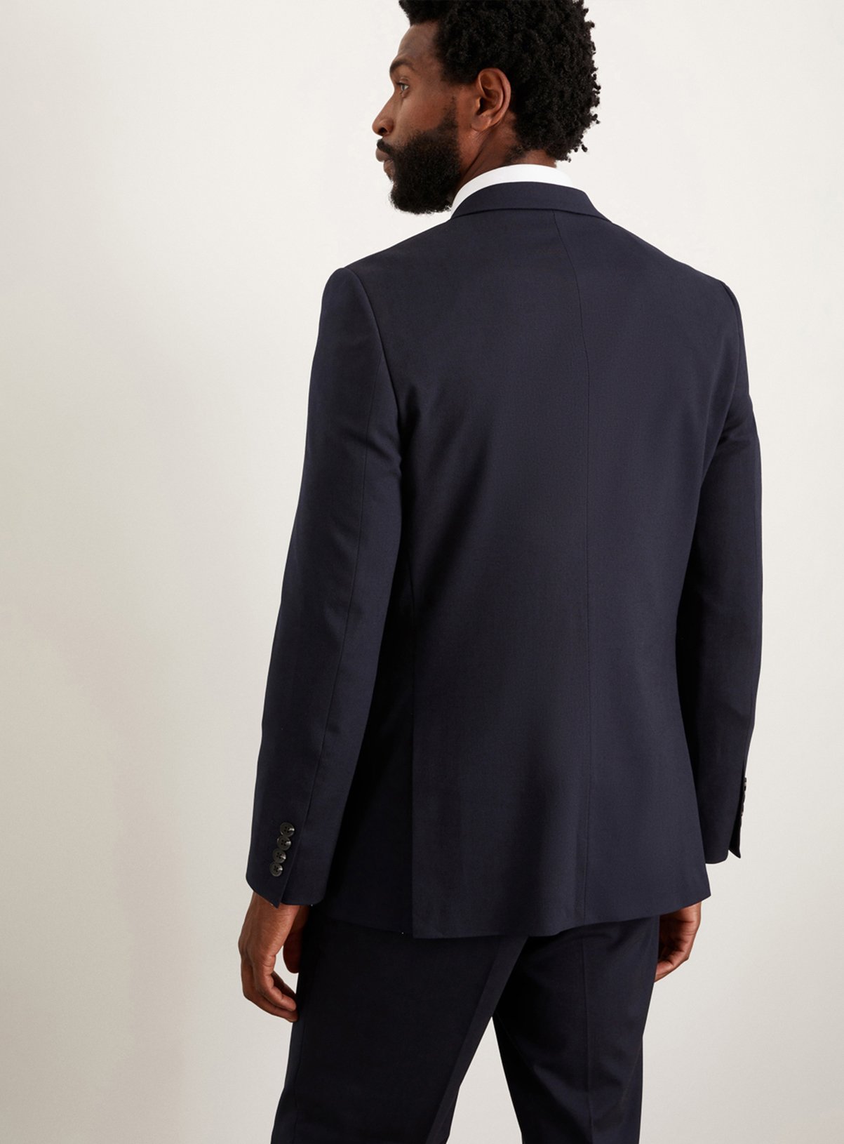 BURTON Navy Tailored Fit Essential Suit Jacket 42R - Image 3 thumbnail