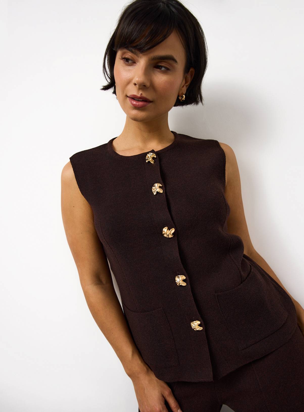 Seam Detail Compact waistcoat 8 - Image 3