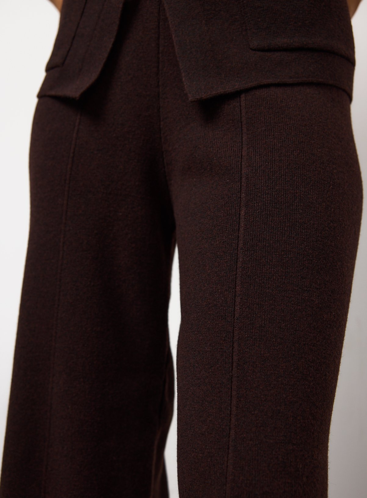 Brown Seam Detail Co-ord Wide Leg Trousers  6 - Image 2 thumbnail