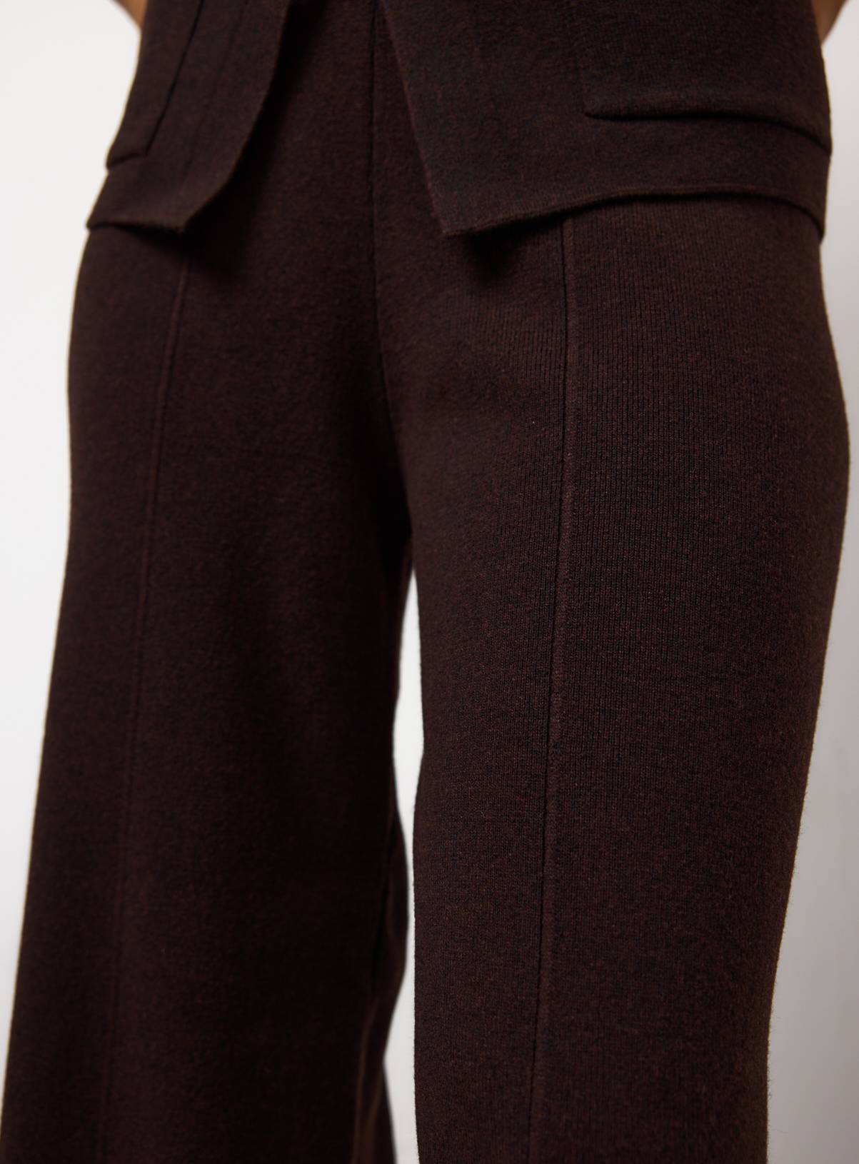 Brown Seam Detail Co-ord Wide Leg Trousers  6 - Image 2