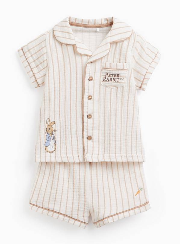 Cream Peter Rabbit Traditional Pyjamas 6-9 months