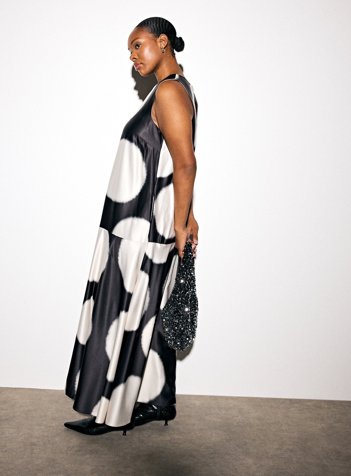 Mono Spot Midaxi Dress 8 - Image 2 thumbnail