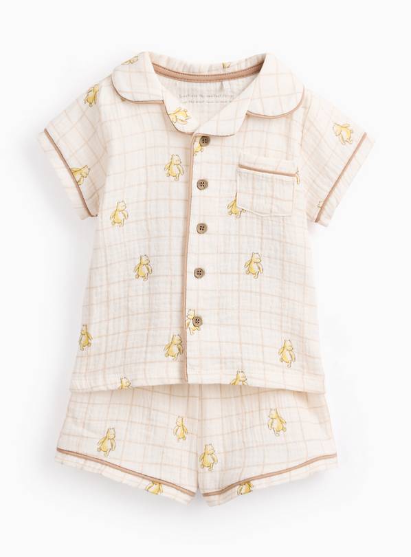 Cream Winnie The Pooh Traditional Pyjamas 6-9 months
