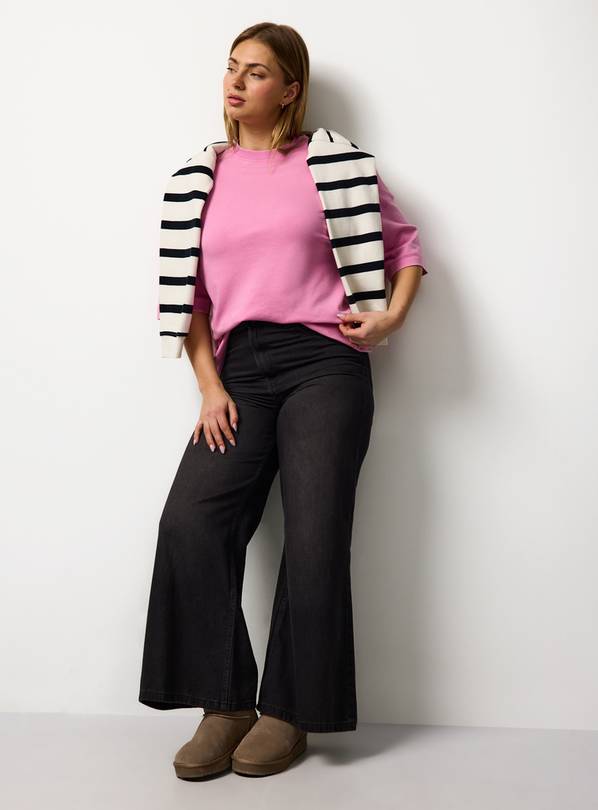 Pink Luxury Washed Oversized T-Shirt XXL