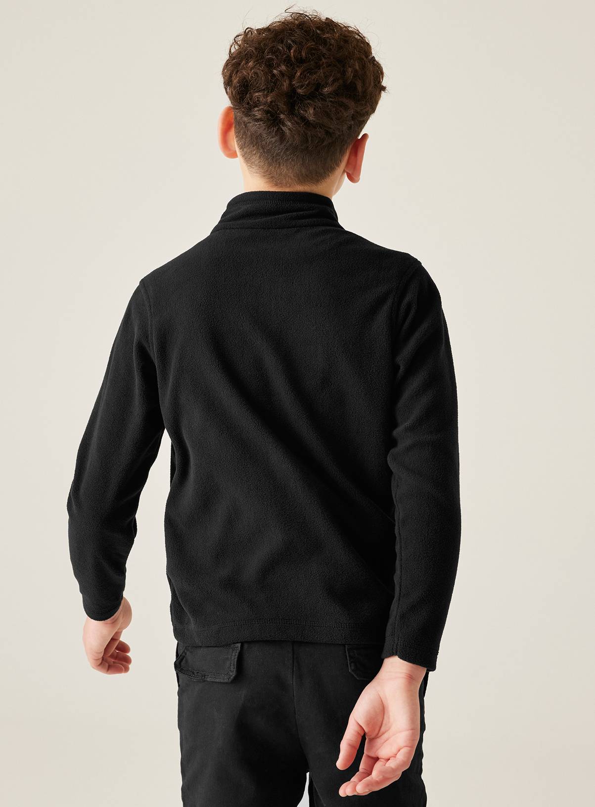 REGATTA Hot Shot II Half Zip Fleece Black 7-8 years - Image 2