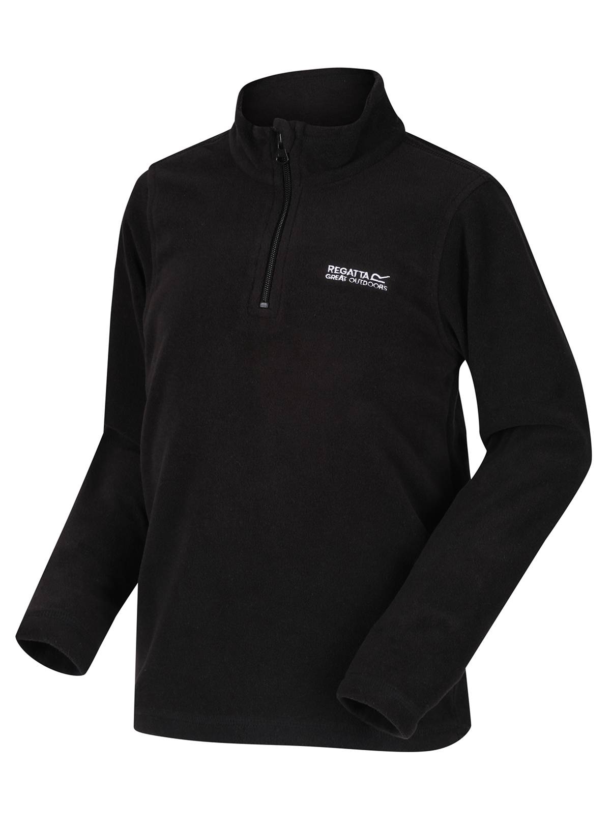 REGATTA Hot Shot II Half Zip Fleece Black 7-8 years - Image 3