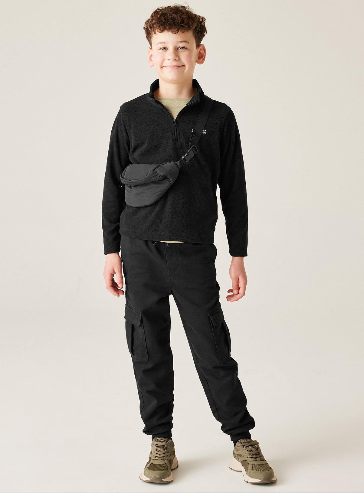 REGATTA Hot Shot II Half Zip Fleece Black 7-8 years - Image 5 thumbnail