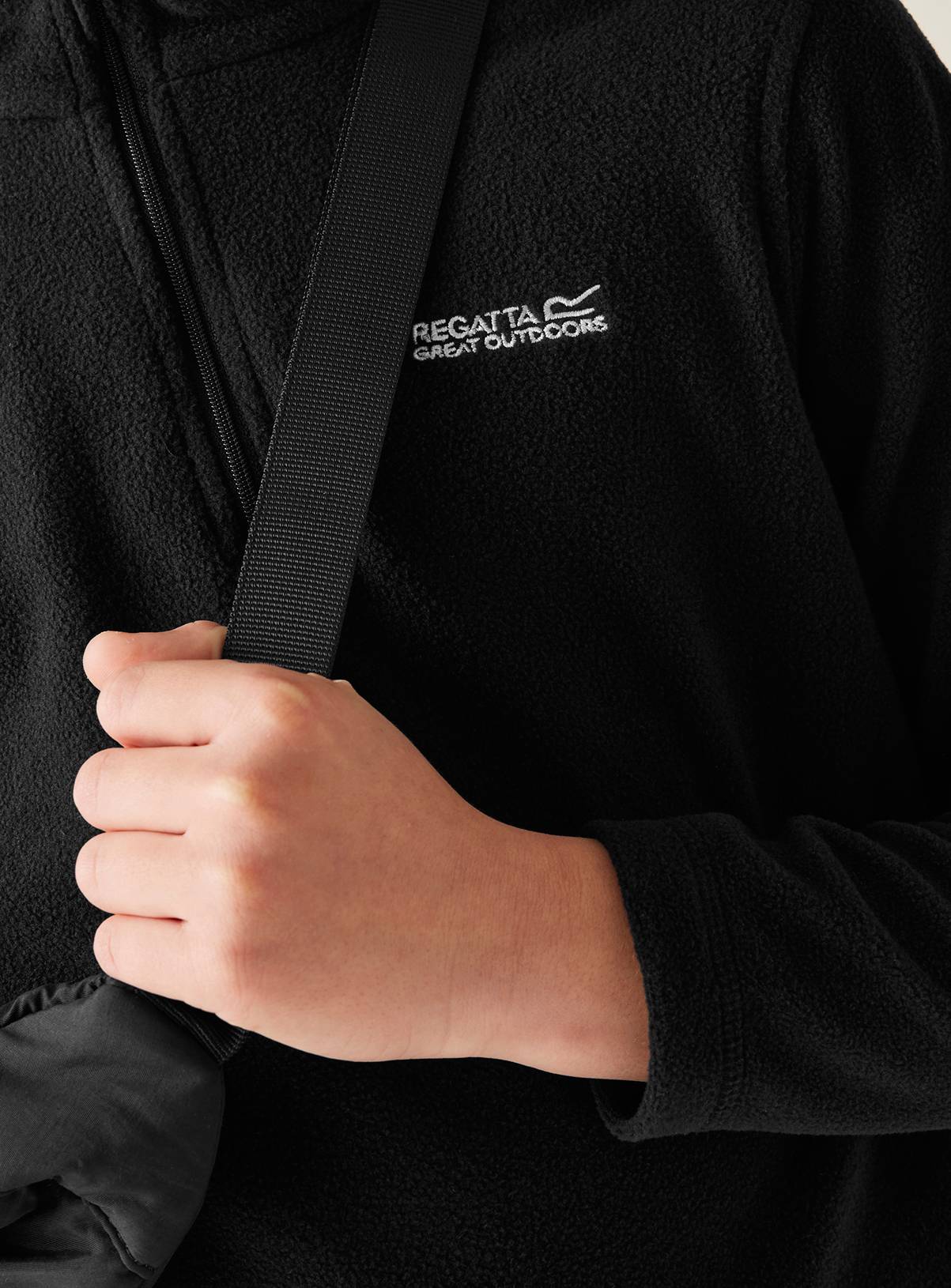 REGATTA Hot Shot II Half Zip Fleece Black 7-8 years - Image 6