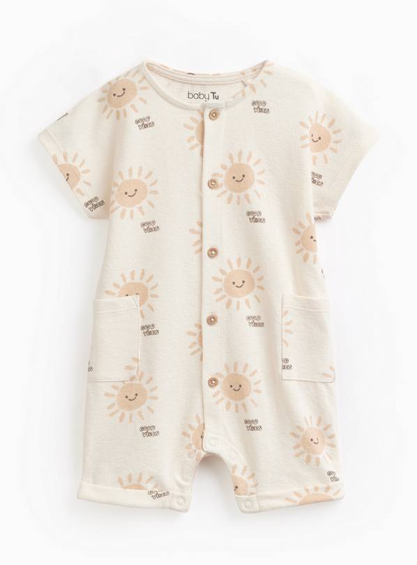 Cream Sun Print Romper 12-18 months