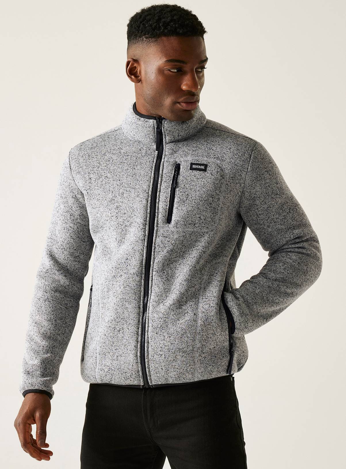 REGATTA Barlee Full Zip Fleece Grey XL - Image 1