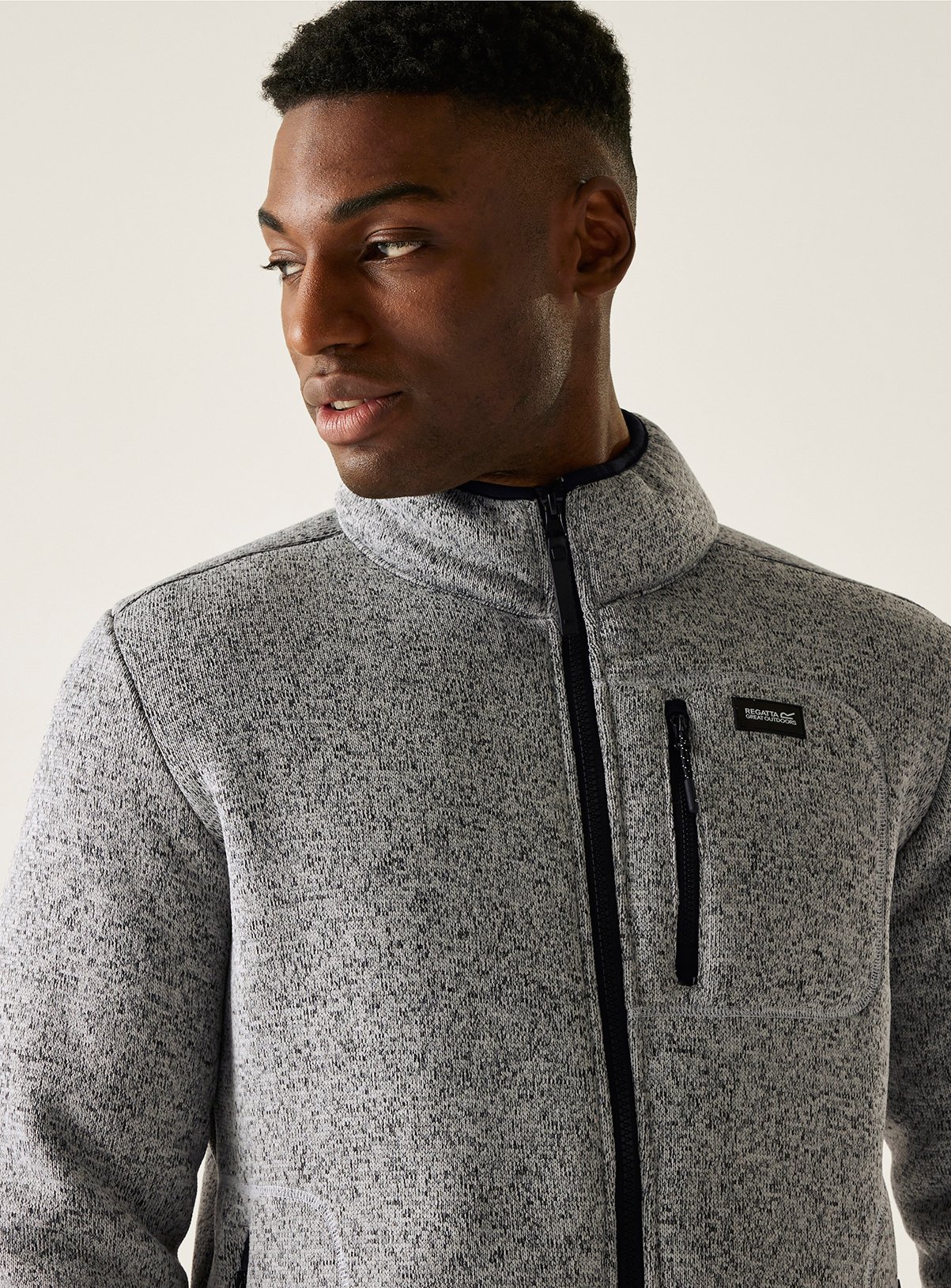 REGATTA Barlee Full Zip Fleece Grey XL - Image 5 thumbnail