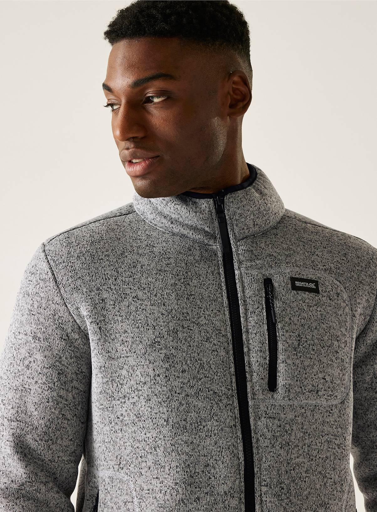 REGATTA Barlee Full Zip Fleece Grey XL - Image 5