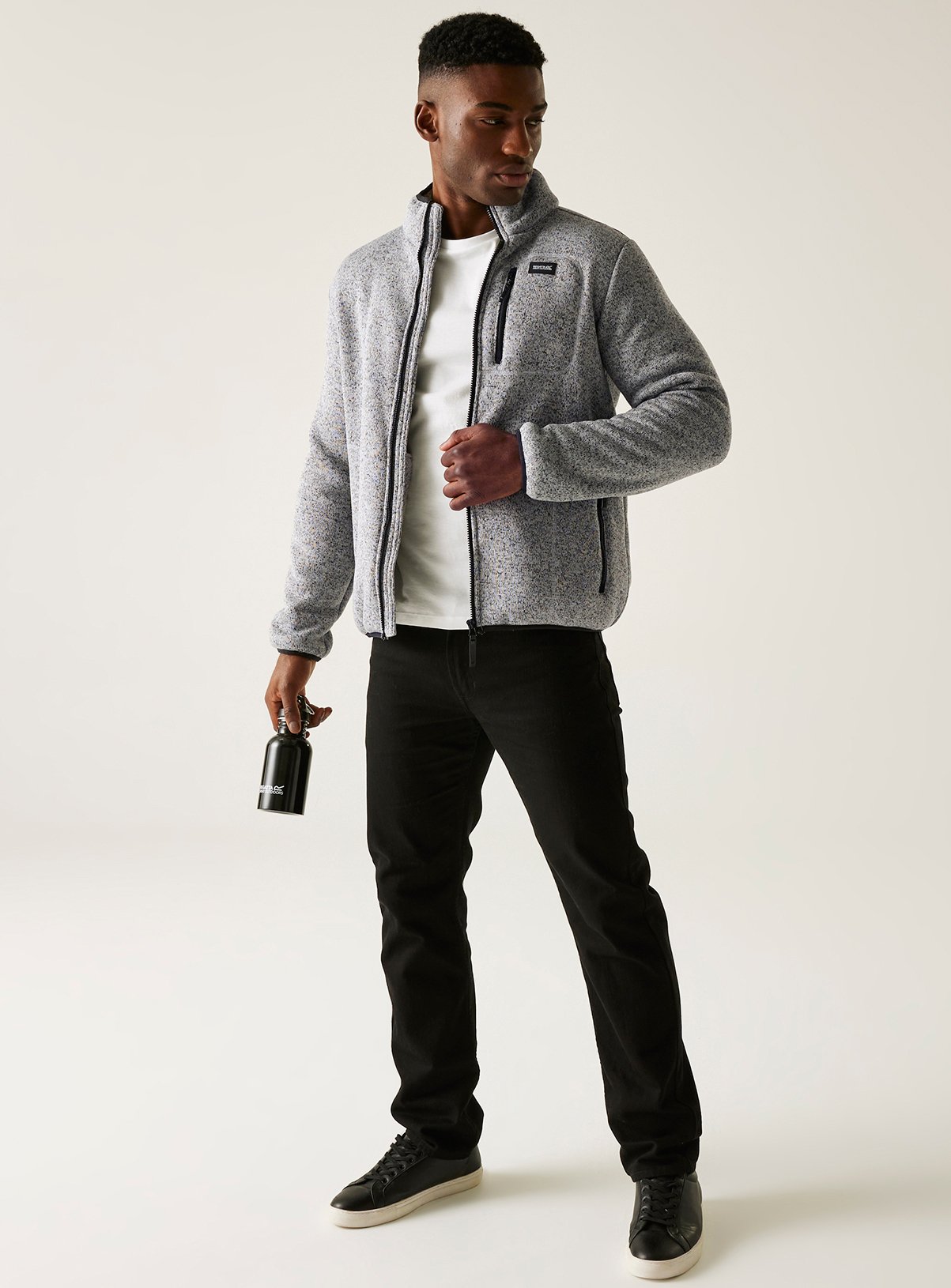 REGATTA Barlee Full Zip Fleece Grey XL - Image 6 thumbnail