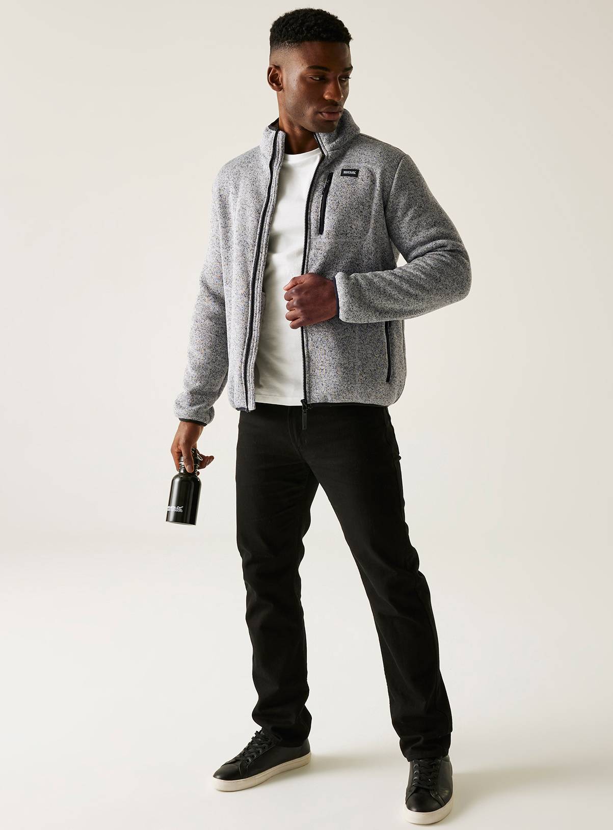 REGATTA Barlee Full Zip Fleece Grey XL - Image 6