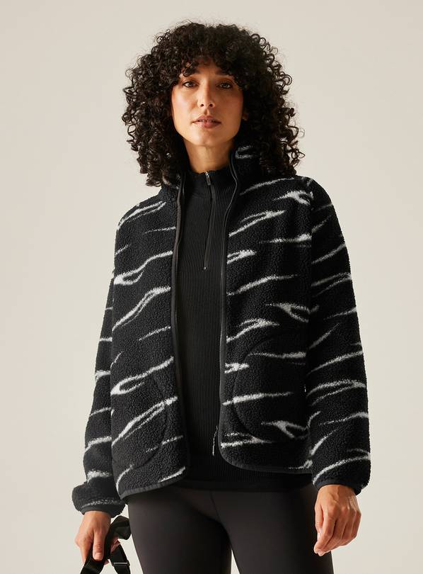 REGATTA Womens Frankie Borg Half Zip Fleece 10