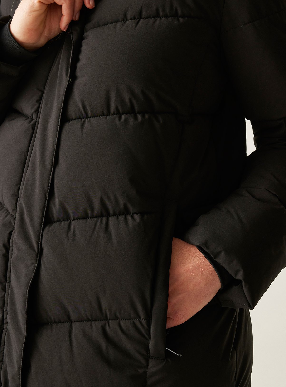 REGATTA Eloria Quilted Coat Black 18 - Image 6 thumbnail