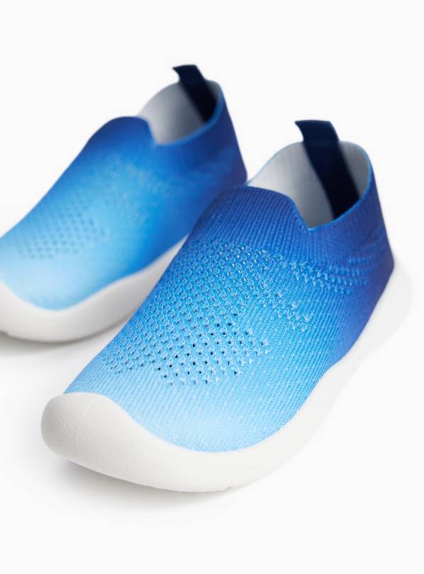 Blue Ombre Knitted Trainers 4 Infant