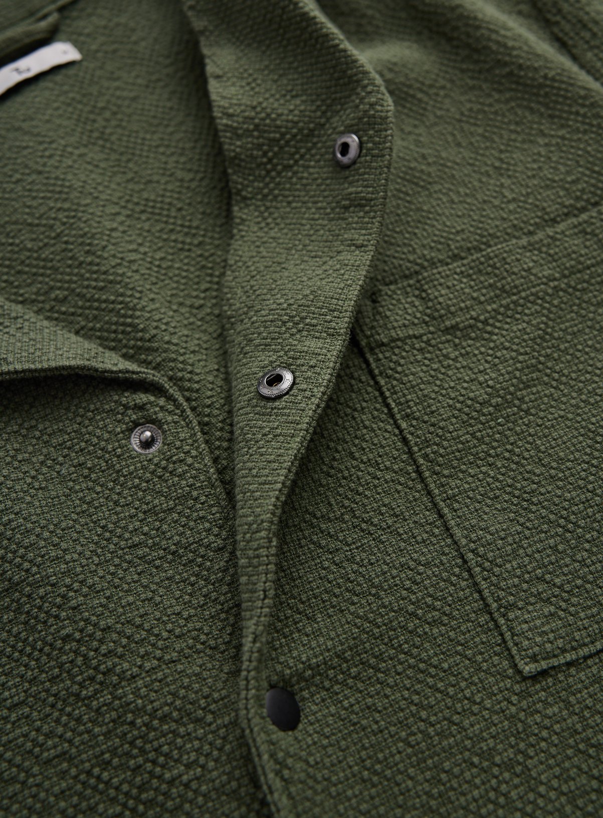 Khaki Seersucker Co-ord Shirt XXXXL - Image 4 thumbnail