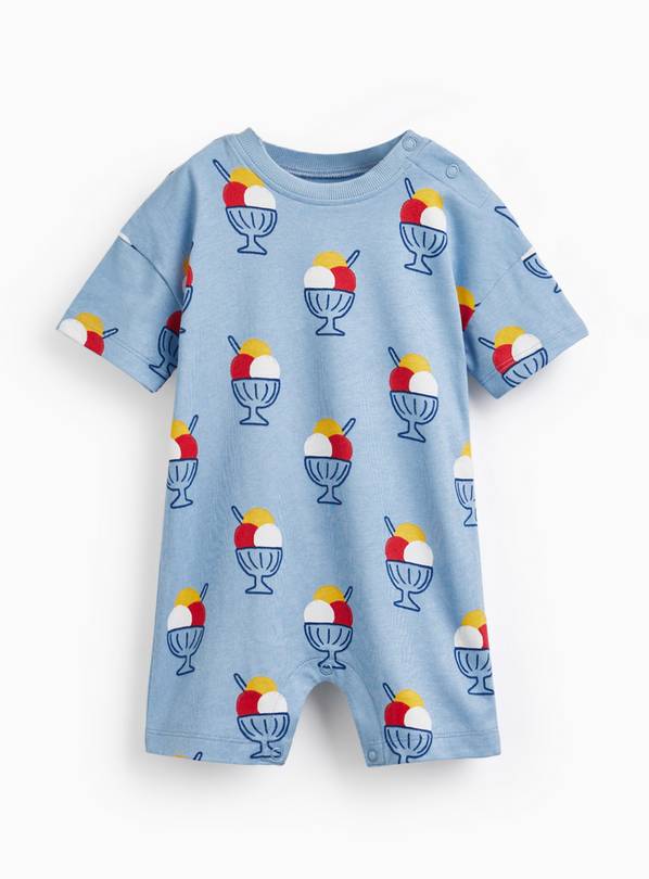 Blue Gelato Print Romper 6-9 months
