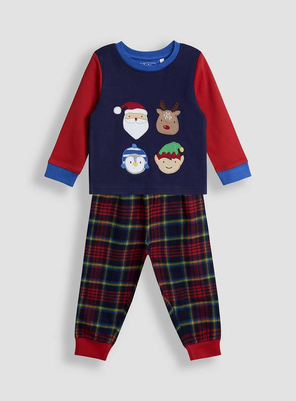 JOJO MAMAN BÉBÉ Christmas Character Applique Pyjamas 12-18 months