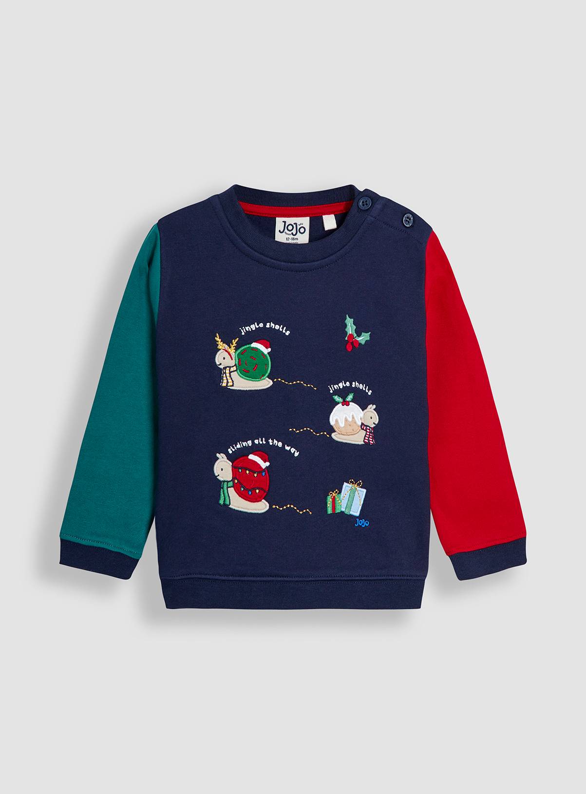 JOJO MAMAN BÉBÉ Jingle Shells Sweatshirt 5-6 Years - Image 2