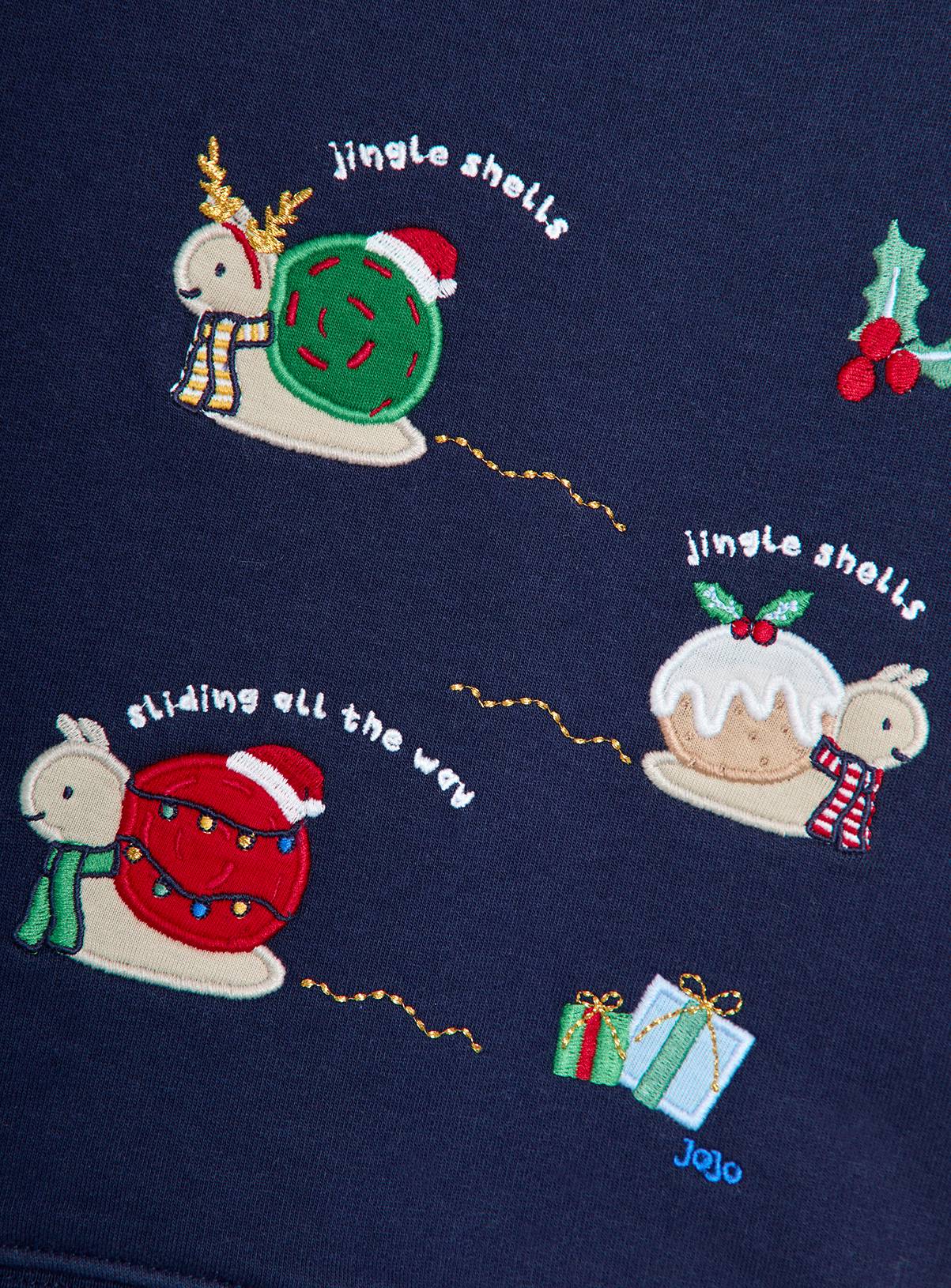 JOJO MAMAN BÉBÉ Jingle Shells Sweatshirt 5-6 Years - Image 4
