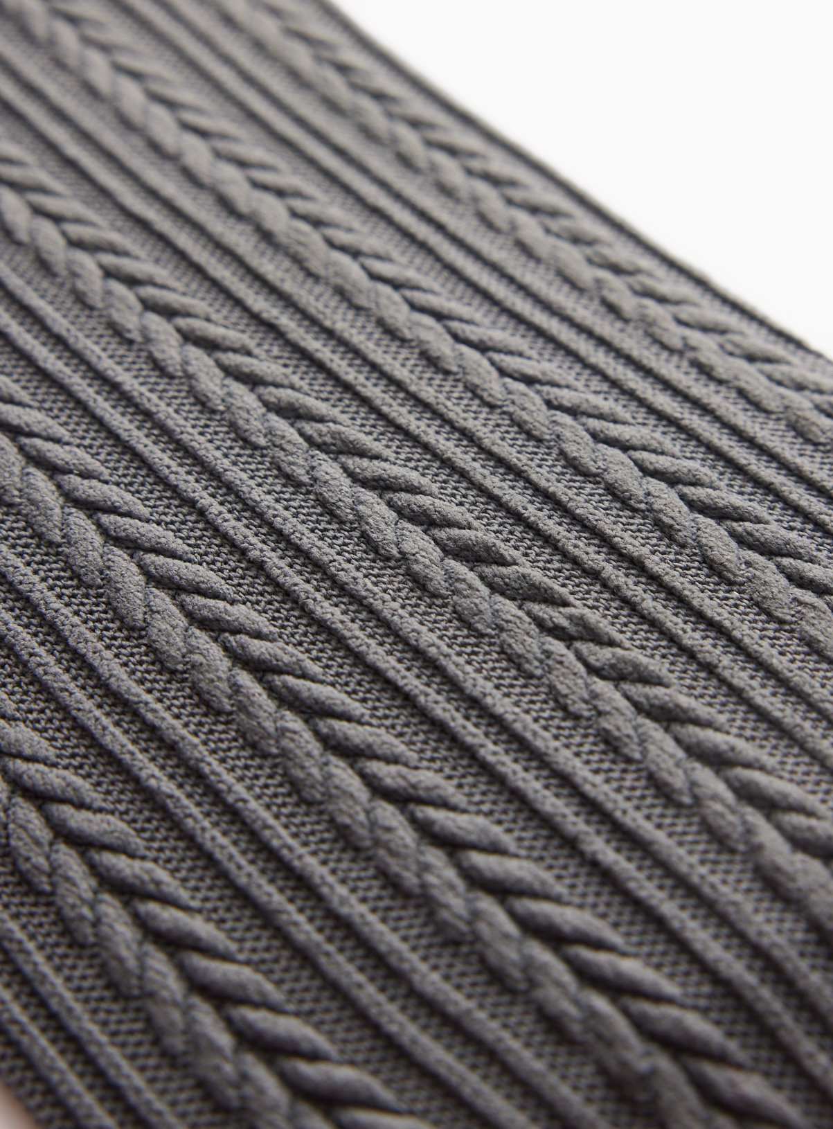 Charcoal Cable Tights 40 Denier S - Image 3 thumbnail